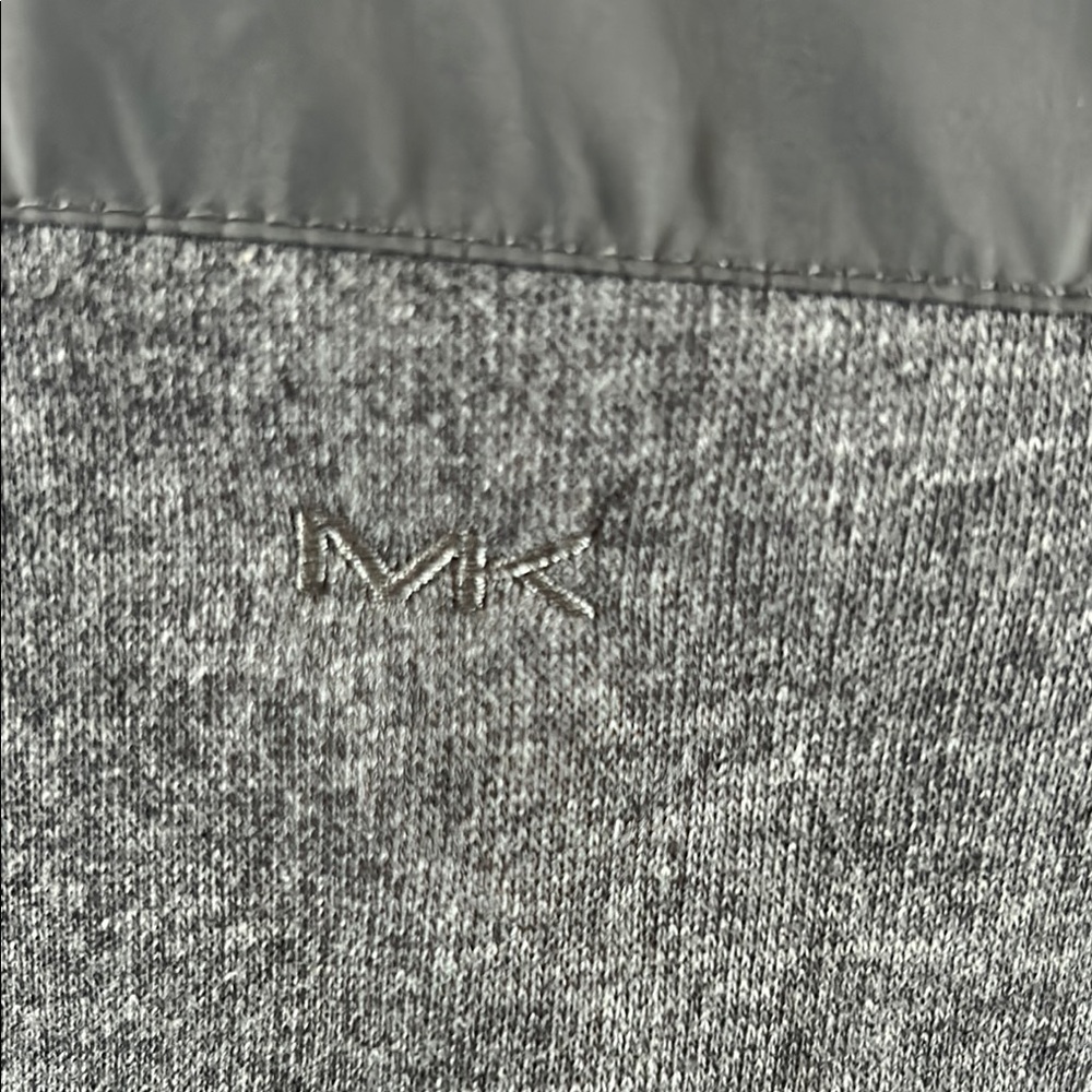 EUC never worn Michael Kors Gray Quilted Vest with High Collar - Picture 4 of 5